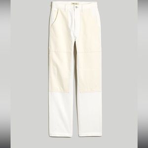 Madewell 90’s straight jean two tone